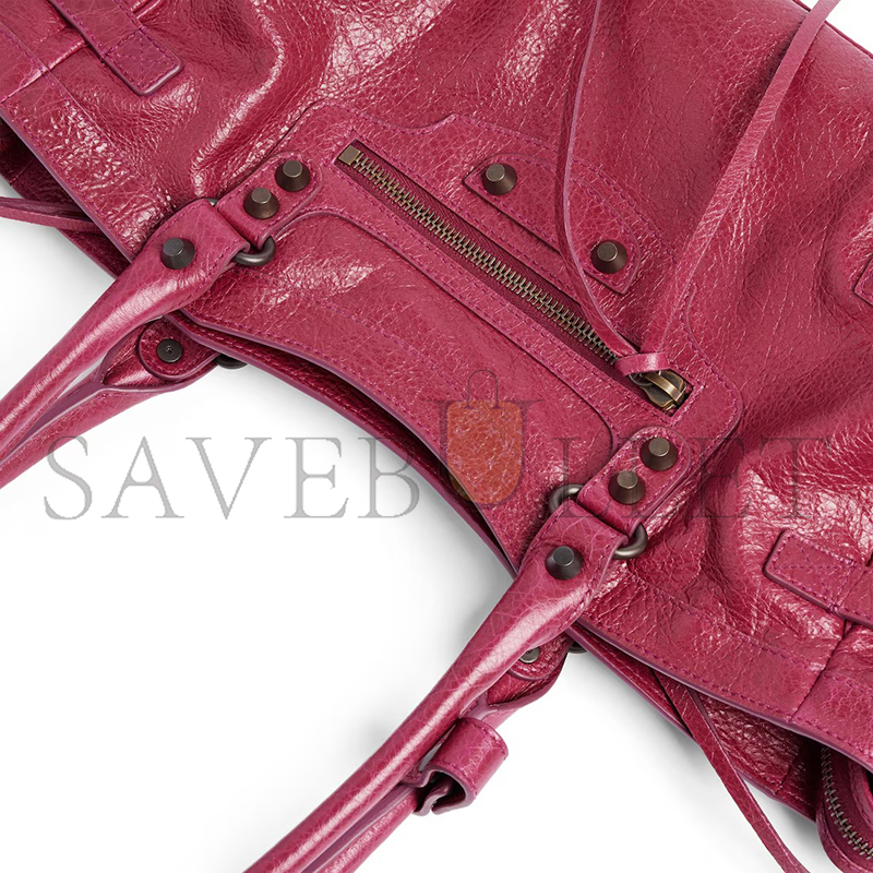 BALENCIAGA WOMEN'S LE CITY BAG EAST-WEST IN FRAMBOISE 8457042ABEK5729 (40*18*15cm) BALENCIAGA WOMEN'S LE CITY BAG EAST-WEST IN FRAMBOISE 8457042ABEK5729 (40*18*15cm)